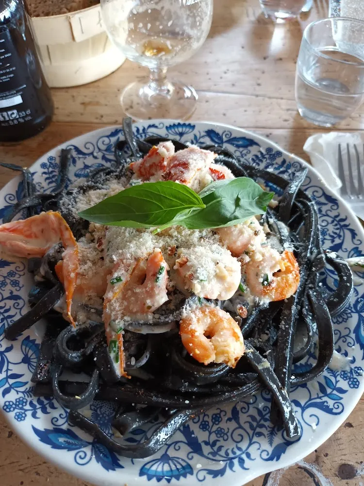 Pâte À L Encre de Sèche Et Ses Crevettes